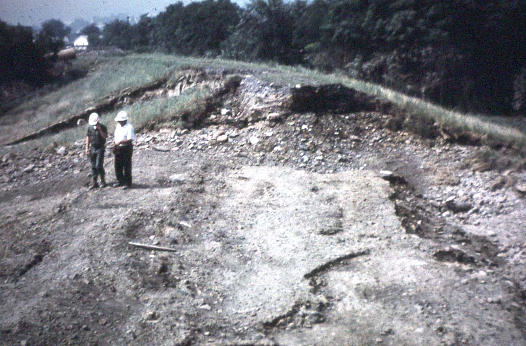 Edwardsville, Pa - Dike / Break  (near the Gateway Shopping Center) POST Hurricane Agnes Flood
