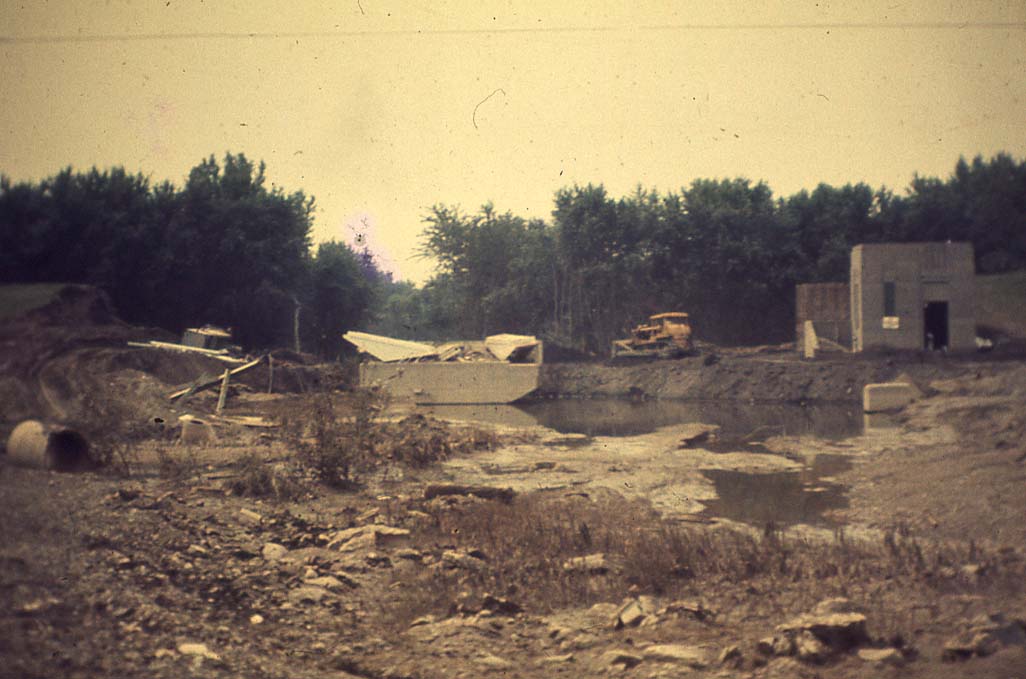 Edwardsville, Pa - Dike / Break  (near the Gateway Shopping Center) POST Hurricane Agnes Flood
