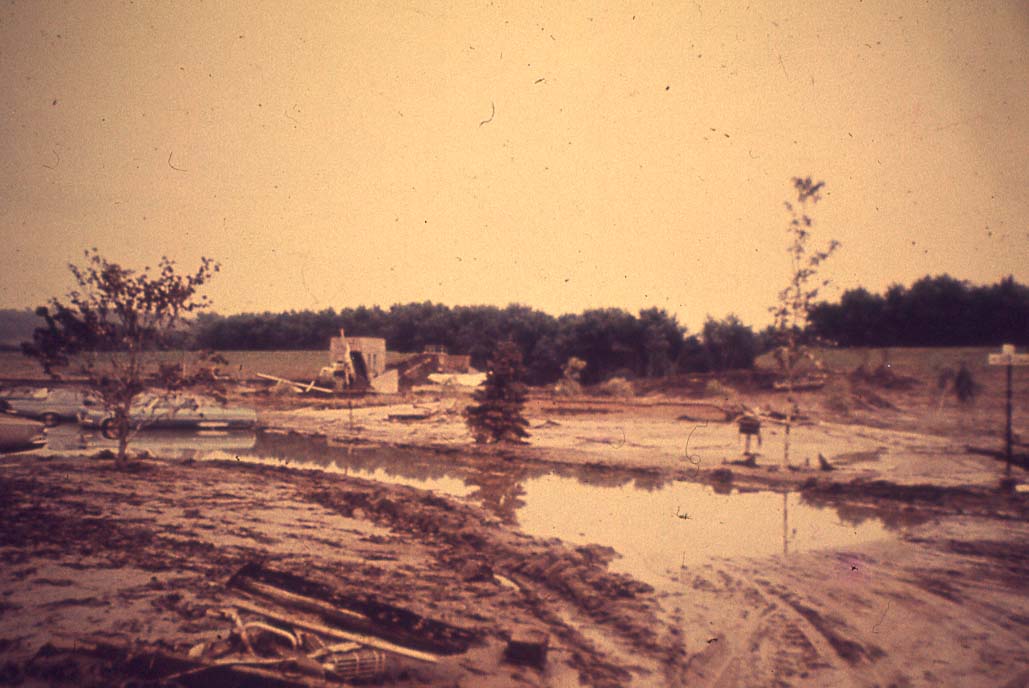 Edwardsville, Pa- Dike / Break  (near the Gateway Shopping Center) POST Hurricane Agnes Flood