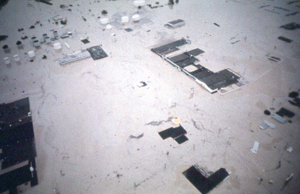 Edwardsville, Pa - Military Aerial of Gateway Shopping Center - Hurricane Agnes Flood